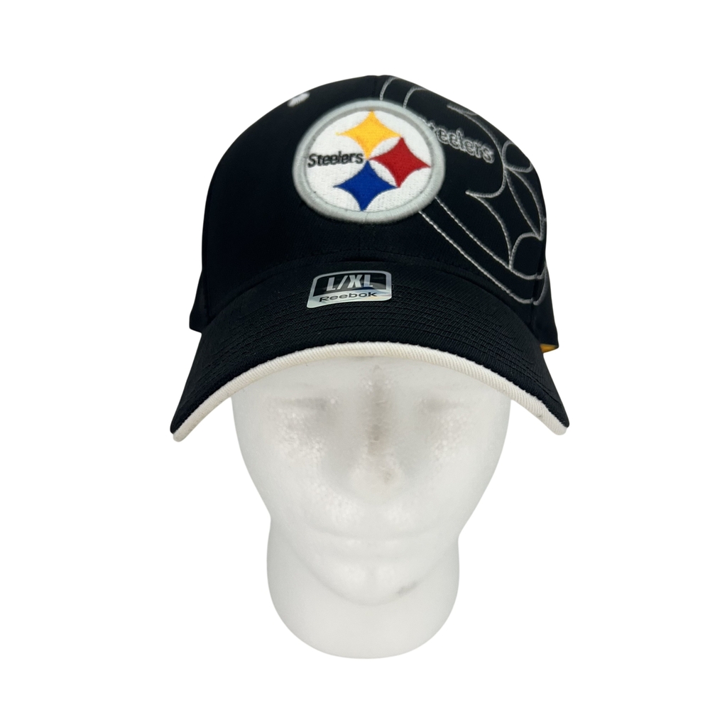 Pittsburgh Steelers Hat Cap Fitted Mens L/XL NFL Football Reebok Structured
